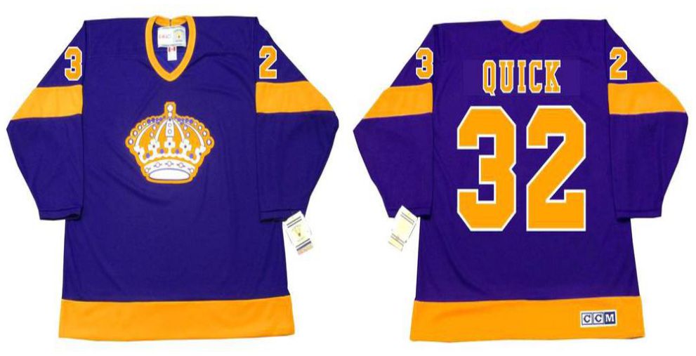 2019 Men Los Angeles Kings #32 Quick Purple CCM NHL jerseys->los angeles kings->NHL Jersey
